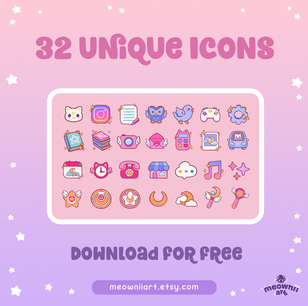 Magical Girl - Free App Icon Pack
