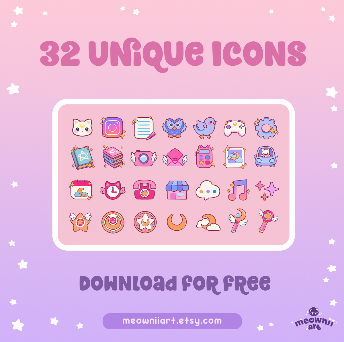 Magical Girl - Free App Icon Pack