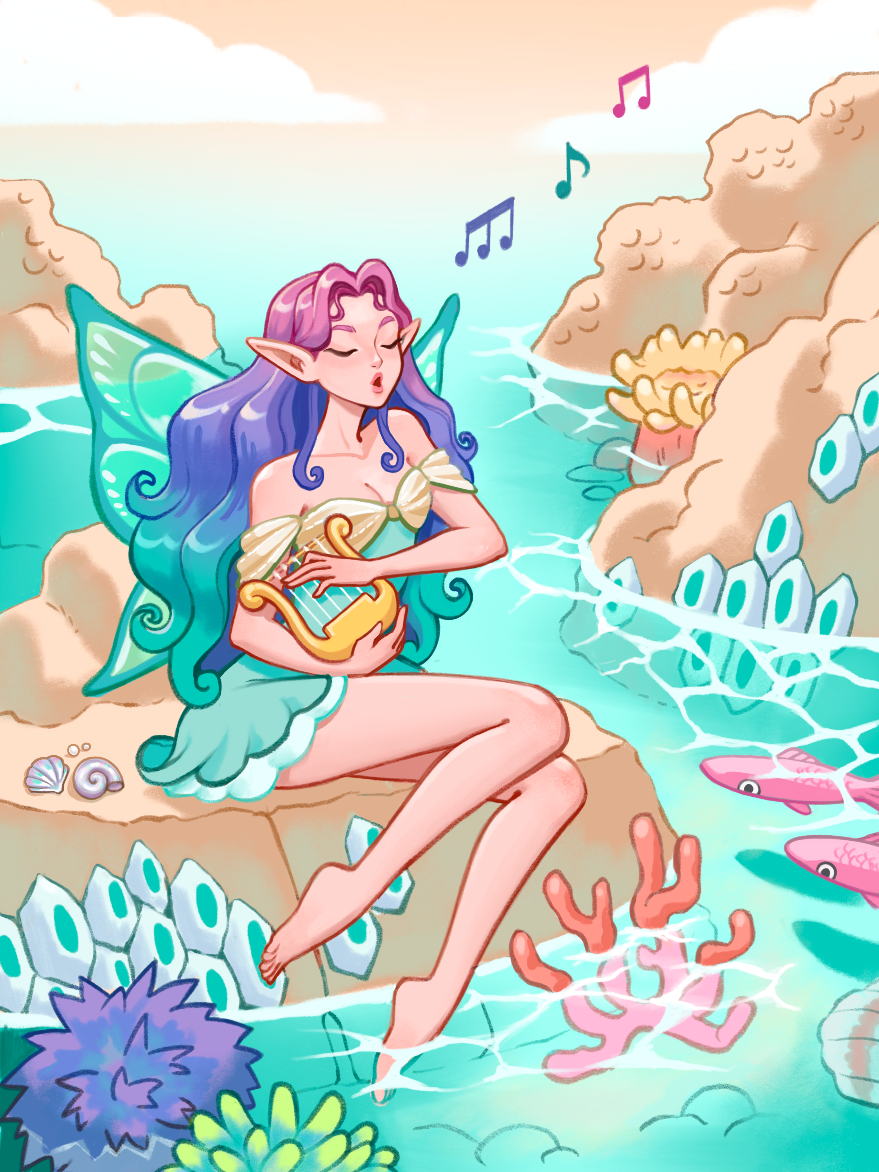 The Siren A6 Postcard