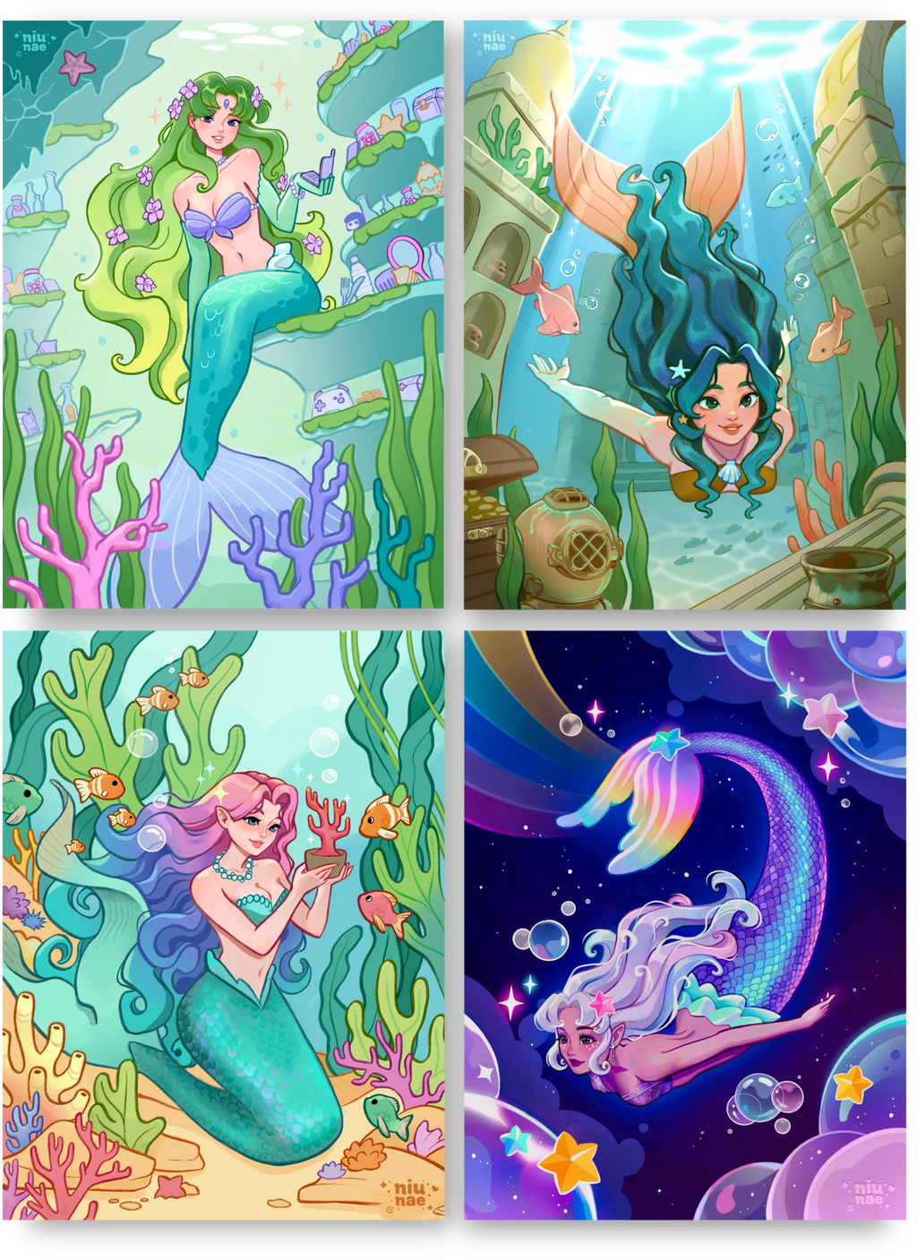 Mermay - Postcard Set