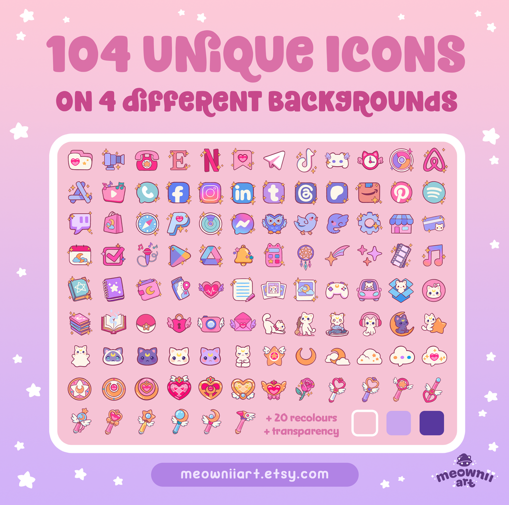Magical Girl - Full App Icon Pack