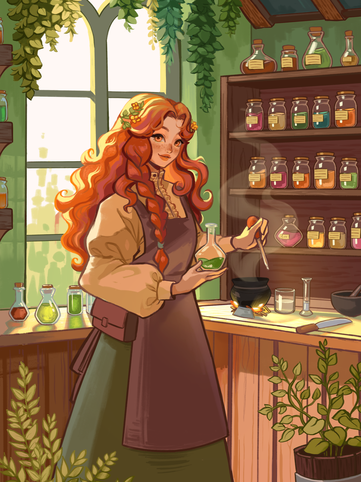 Kamille's Apothecary A6 Postcard